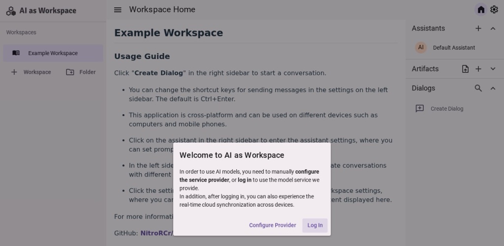 AI as Workspace