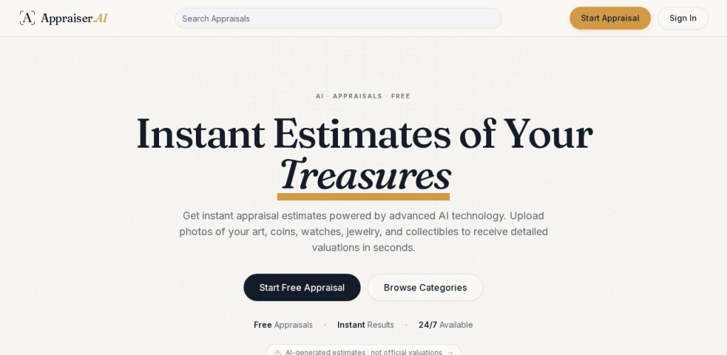Appraiser.AI，AI古董鉴定神器，一秒估出你家老物件的价格