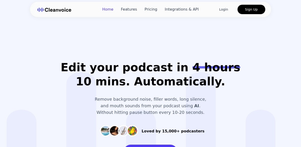 CleanVoice AI，专业AI音频降噪修复神器