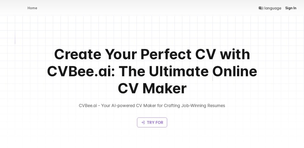 AI工具每日推荐：CVBee.ai，AI驱动的求职简历神器