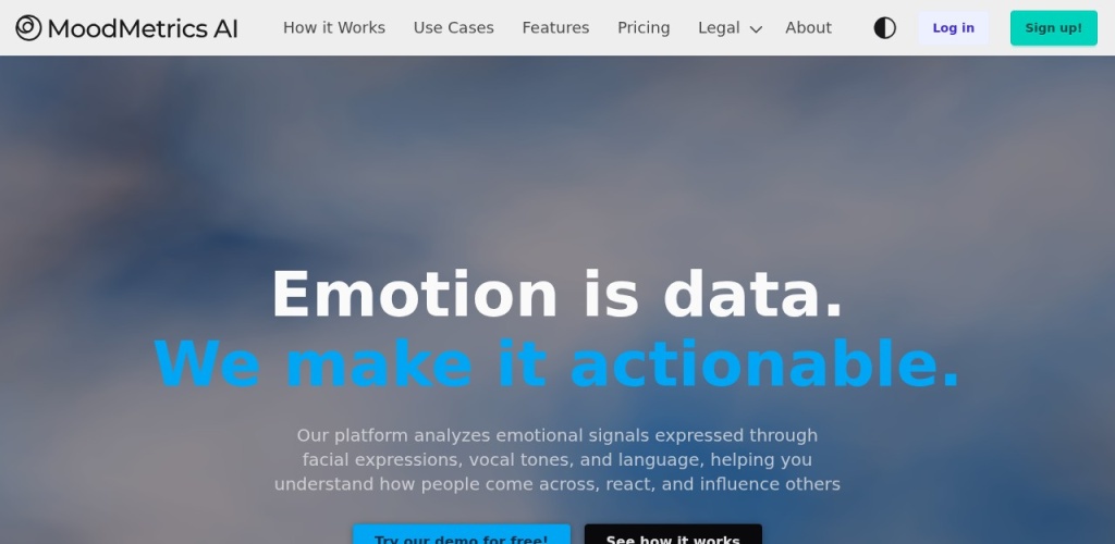 MoodMetrics AI，AI情绪分析神器，上传视频就能读懂你的情绪