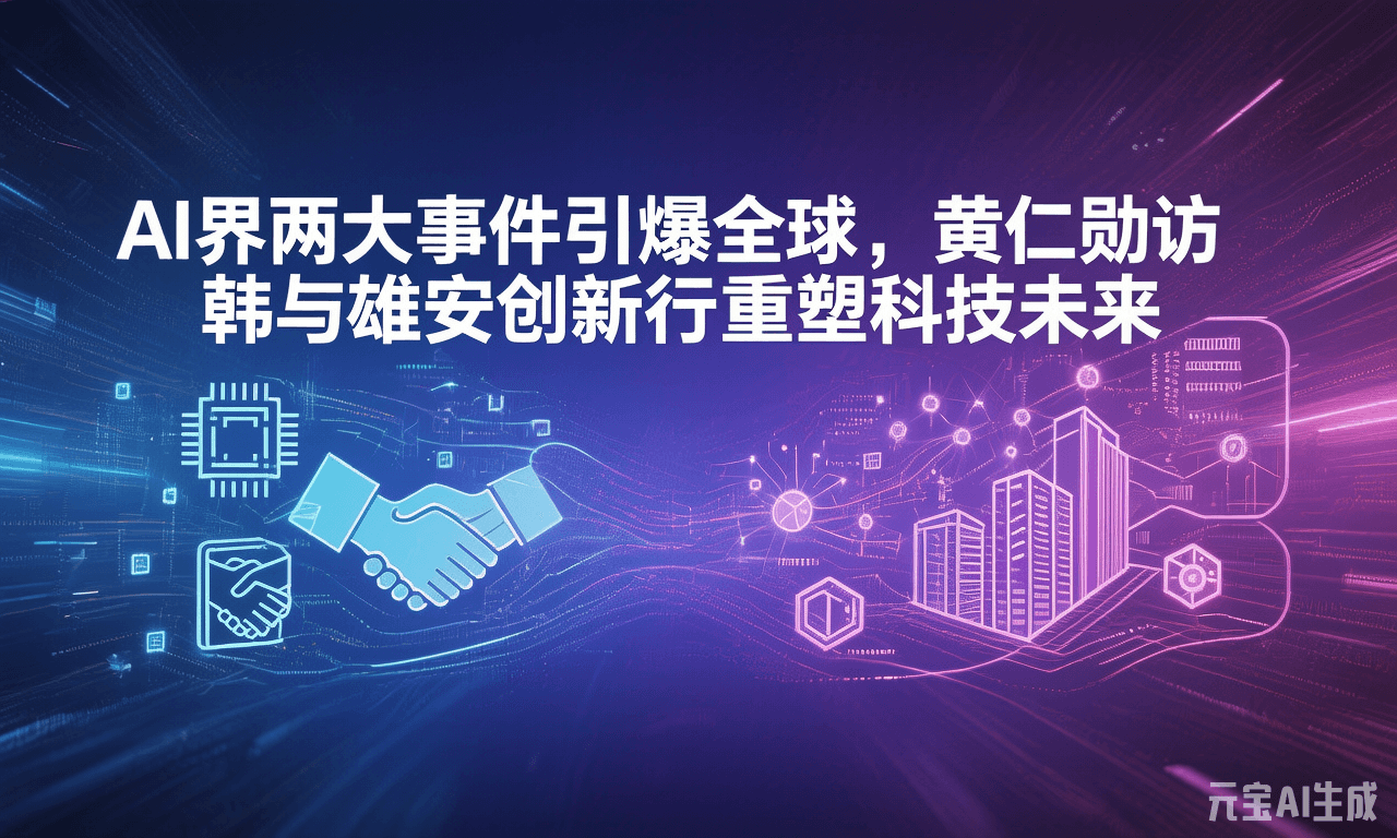 AI界两大事件引爆全球,黄仁勋访韩与雄安创新行重塑科技未来